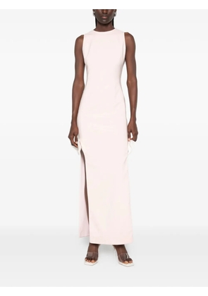 Leen Mougrhabi Amour bow-detail boat-neck maxi dress - Pink