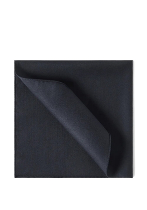 Brunello Cucinelli virgin wool and silk twill pocket square - Blue
