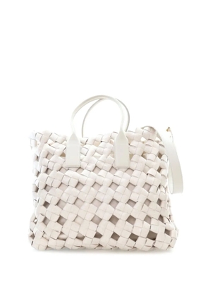 Bottega Veneta Pre-Owned 2010-2026 Canvas Intrecciato Hand Knotted Tote satchel - Neutrals