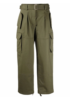 Alberta Ferretti wide leg cargo pants - Green