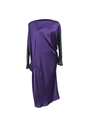 Alberta Ferretti Vintage long-sleeve midi dress - Purple