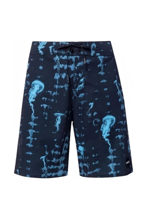 Oakley jellyfish-print shorts - Blue
