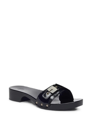 Scholl Pescura patent-leather sandals - Black