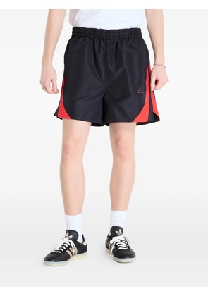 adidas contrast-panel basketball shorts - Black