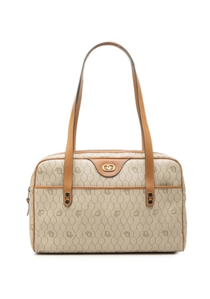 Christian Dior Pre-Owned 20th Century Honeycomb Coated Canvas shoulder bag - Neutrals