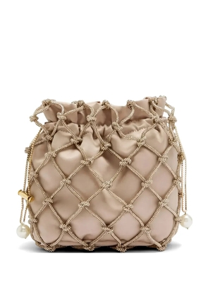 Rosantica crystal-embellished clutch bag - Neutrals