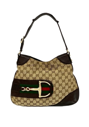 Gucci Pre-Owned 2000-2015 GG Canvas Hasler Web shoulder bag - Neutrals