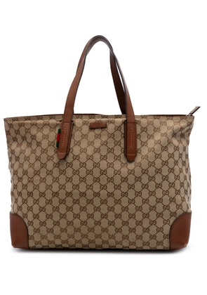Gucci Pre-Owned 2016-2026 GG Canvas Web tote bag - Neutrals