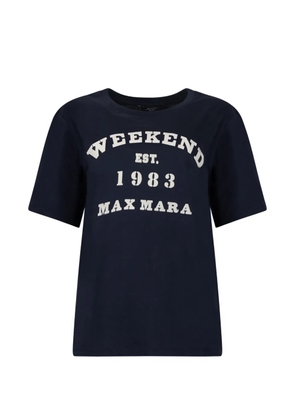 Weekend Max Mara logo-print cotton T-shirt - Blue