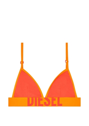 Diesel logo-underband triangle bra - Orange