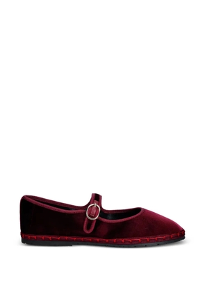 Nokwol Mel buckle-fastening ballet flats - Red