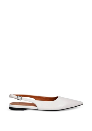VAGABOND Hermine pointed-toe slingback ballet flats - White