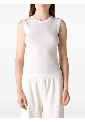 ETERNE fitted muscle tank top - White