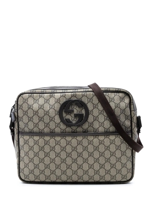 Gucci Pre-Owned 2016-2026 GG Supreme Interlocking G crossbody bag - Neutrals