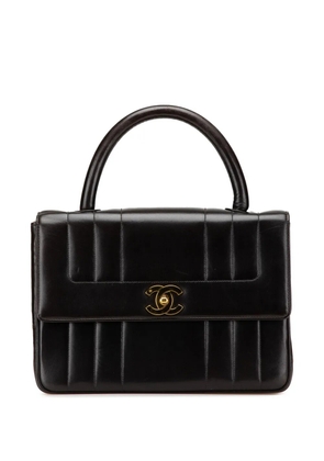 CHANEL Pre-Owned 1994-1996 Lambskin Mademoiselle Kelly Top Handle Bag handbag - Black