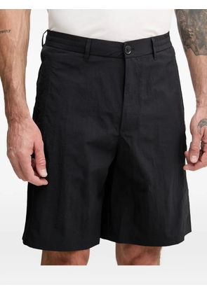 Armani Exchange logo-plaque elasticated-waistband shorts - Black