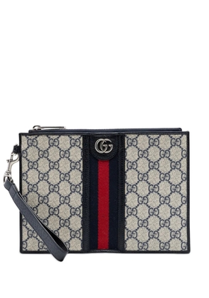 Gucci Pre-Owned 2016-2026 GG Supreme Web Ophidia clutch bag - Neutrals