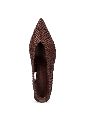 Souliers Martinez Bianca woven pumps - Brown