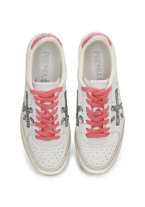 Premiata Clayd glitter-embellished sneakers - White
