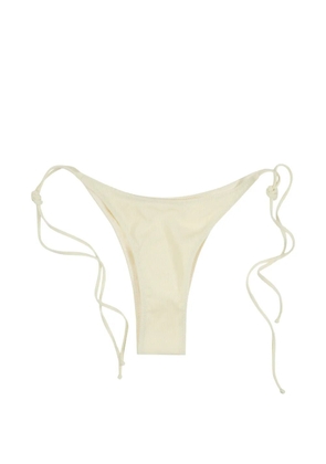BELAMER Phie ribbed-knit bikini bottoms - Neutrals