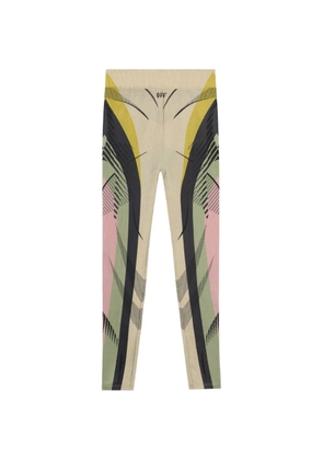 Off-White geometric-print leggings - Neutrals