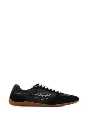 Karl Lagerfeld logo-print panelled sneakers - Black