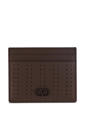 Valentino Garavani VLogo perforated wallet - Brown
