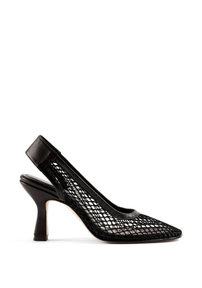 Souliers Martinez Beatriz mesh slingback pumps - Black