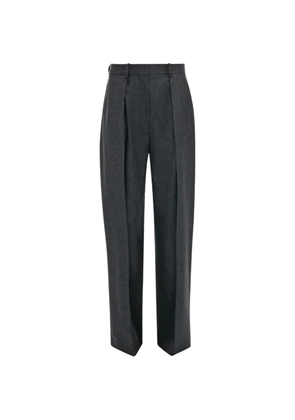 Victoria Beckham pleated straight-leg trousers - Grey