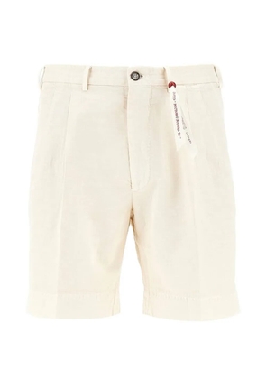 Santaniello Evoluto pleated bermuda shorts - Neutrals