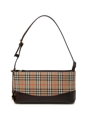 Burberry Pre-Owned 2000-2017 Haymarket Check Canvas shoulder bag - Neutrals