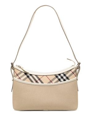 Burberry Pre-Owned 2000-2017 Nova Check Trimmed Canvas shoulder bag - Neutrals