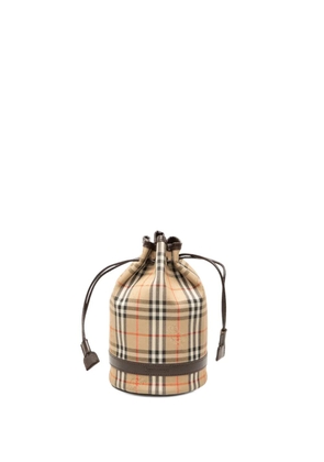 Burberry Pre-Owned 20th Century Haymarket Check Canvas Drawstring pouch - Neutrals