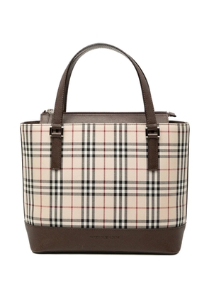 Burberry Pre-Owned 2000-2017 House Check Canvas handbag - Neutrals