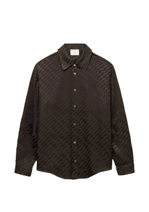 CHÉ Tidello jacquard-pattern shirt - Brown