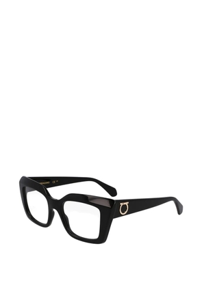 Ferragamo Eyewear Gancini square-frame glasses - Black