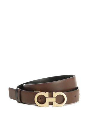 Ferragamo Gancini reversible leather belt - Brown