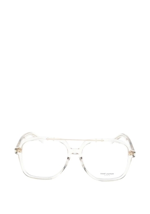 Saint Laurent Eyewear pilot-frame glasses - Neutrals