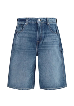 7 For All Mankind wide-leg denim shorts - Blue