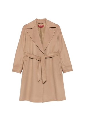 Max Mara Dravenna belted notch-lapels coat - Neutrals