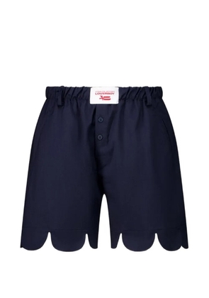 Charles Jeffrey Loverboy scalloped boxer shorts - Blue