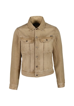 TOM FORD cotton denim jacket - Neutrals