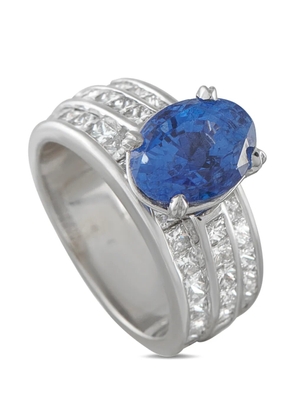 LB Exclusive sapphire and diamond ring - Silver