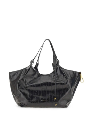 GIANNI CHIARINI large Dua striped-effect shoulder bag - Black