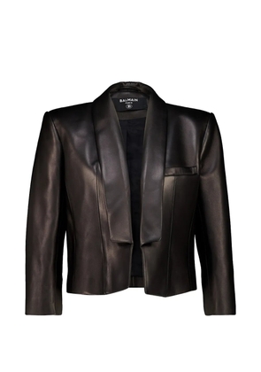 Balmain Spencer leather jacket - Black