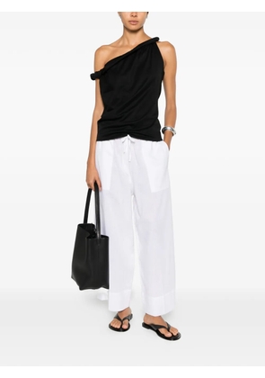 TOTEME drawstring-waist trousers - White