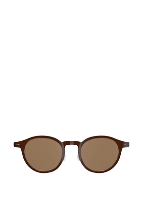 Lindberg 8347 round-frame sunglasses - Brown