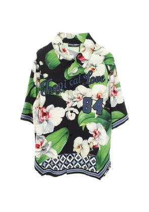 Dolce & Gabbana Pre-Owned 2010s tropical-print short-sleeve shirt - Green