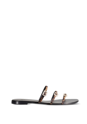 Temperley London Eclipse buckle-detail sandals - Black