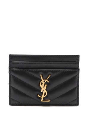 Saint Laurent Pre-Owned 2020s Monogram quilted card holder - Black